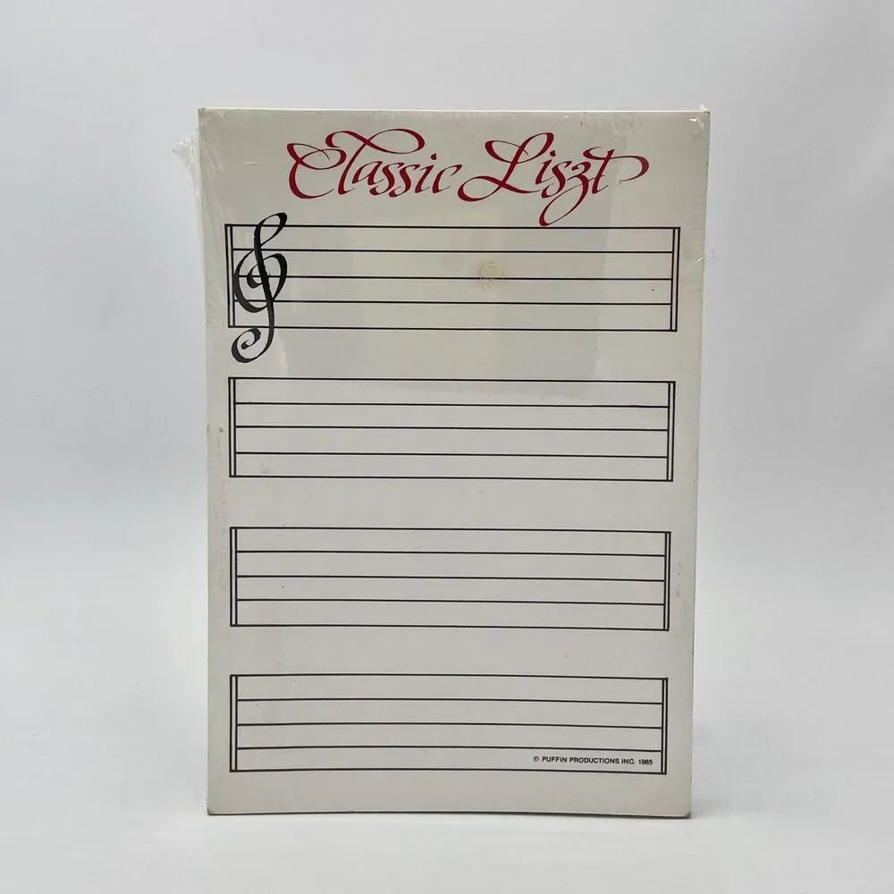 Lot of 3 Sealed Vintage Classical Music Themed Stationary Notepads 80s NOS